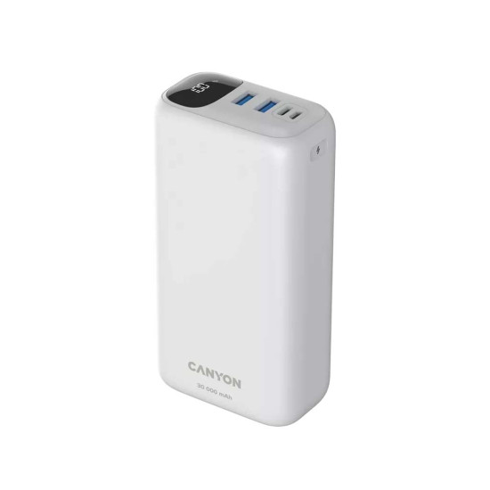 CANYON Power Bank PB-301 30000mAh белый: Быстрая зарядка для всех ваших устройств в Ташкенте