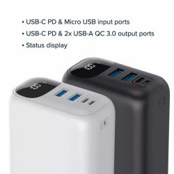 CANYON Power Bank PB-301 30000mAh белый: Быстрая зарядка для всех ваших устройств в Ташкенте CANYON Power Bank PB-301 30000mAh белый: Быстрая зарядка для всех ваших устройств в Ташкенте
