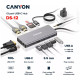 CANYON Хаб 13 Port USB-C Hub DS-12