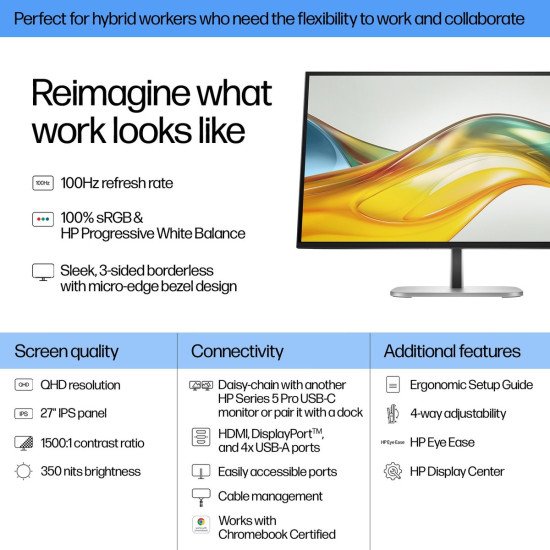 HP S5 Pro 527pq QHD MNTR 27