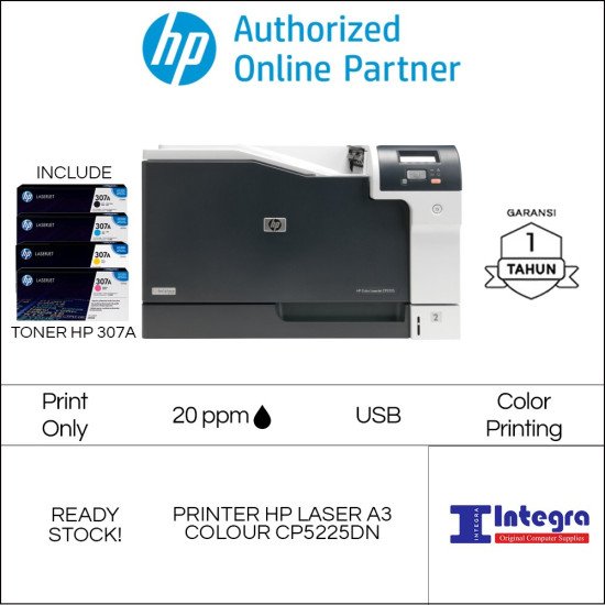 HP Color LaserJet CP5225dn Printer