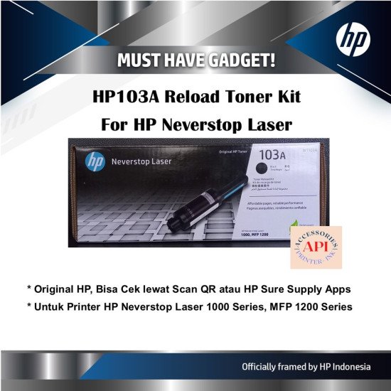 HP 103A Neverstop Toner Reload Kit