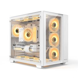 Компьютерный корпус HuntKey S980 Tornado 4xARGB Fan белый