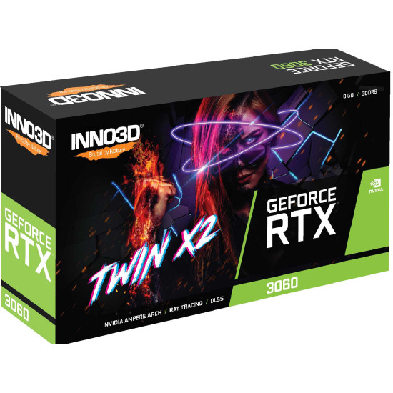 INNO3D RTX 3060 8Gb GDDR6 Twin X2 Video Card