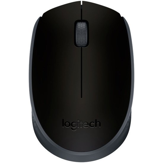 Logitech M171 Wireless Mouse, Black/Grey
