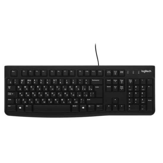 Logitech K120 Corded Keyboard - BLACK - USB - RUS - B2B упаковка Logitech K120 Corded Keyboard - BLACK - USB - RUS - B2B упаковка