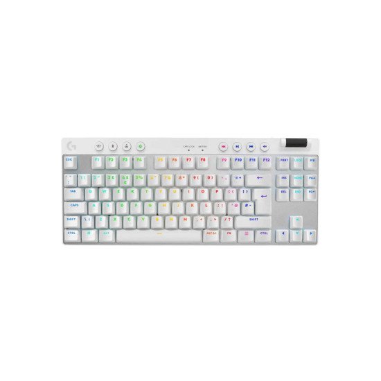 Logitech G PRO X TKL LIGHTSPEED Gaming Keyboard - WHITE - US INT'L - 2.4GHZ/BT - EMEA28-935 - TACTILE Игровая беспроводная клавиатура