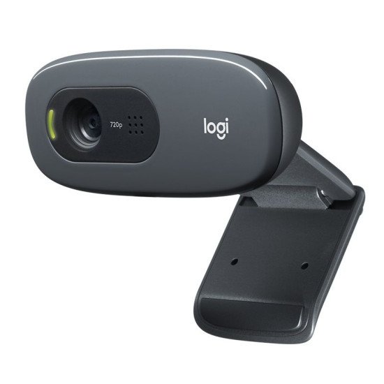 Logitech C270 HD Webcam - BLACK - USB