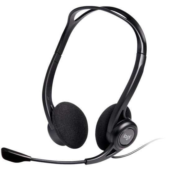Logitech PC960 Corded Stereo Headset BLACK - USB