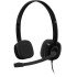 Logitech H151 Wired Stereo Headset, Black, 3.5mm