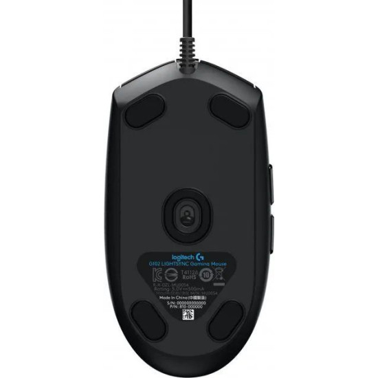 Logitech игровая проводная мышь G102 LIGHTSYNC Black