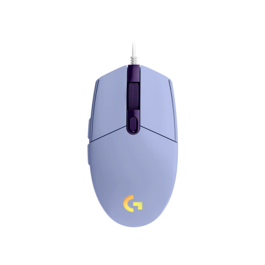 Logitech Gaming Corded Mouse G203 LILAC USB