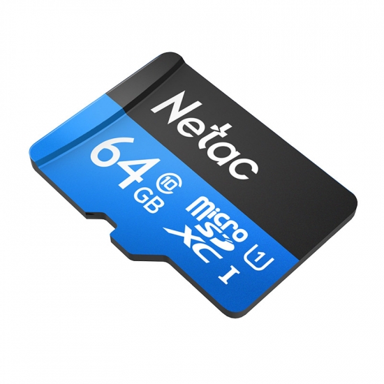 Netac карта памяти microSD 64 ГБ C10 UHS-I R80 МБ/с + SD