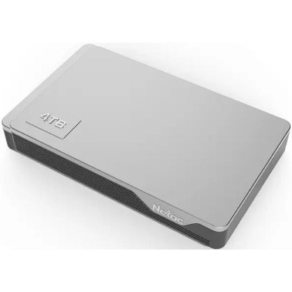 Netac External HDD K338 USB 3.0 4Tb Metal Silver+Grey 