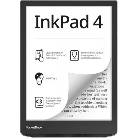 PocketBook E-book Reader 743G InkPad 4 Stardust Silver PB743G-U-CIS