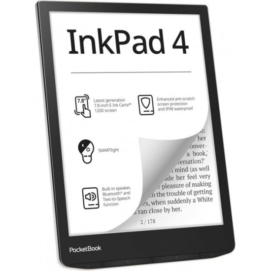 Электронная книга PocketBook 743G InkPad 4 Stardust Silver PB743G-U-CIS