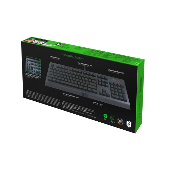 Razer O'yin Klaviaturasi Cynosa Lite USB RGB qora