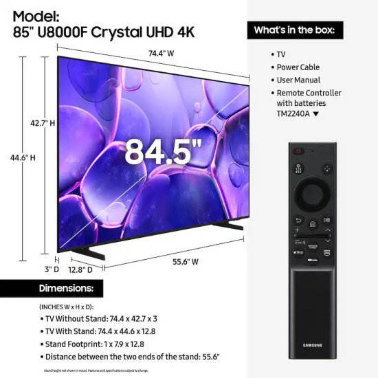 Samsung Hotel TV LED Crystal UHD 4K