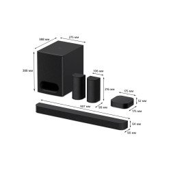 Саундбар Sony HTS60.AF1 - 1000 W, 5.1 channel, Dolby Atmos, DTS:X