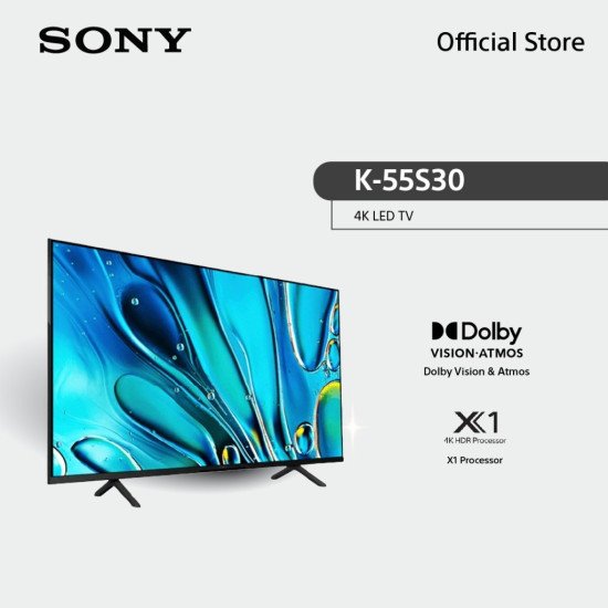 Телевизор Sony K-55S30 55-inch, LED LCD, 4K UHD, 50 Hz, Google TV