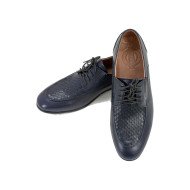 Мужская формальная кожаная обувь Iskender 0403 темно-синий Мужская формальная кожаная обувь Iskender 0403 темно-синий