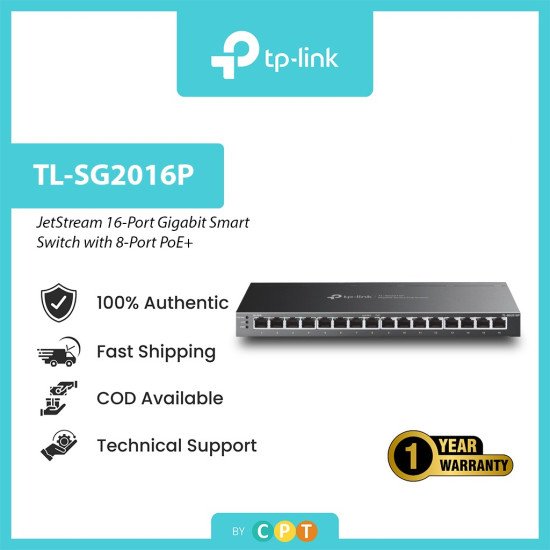 TP-Link SG2016P сетевой PoE-коммутатор