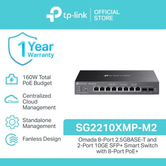 TP-Link SG2210XMP-M2 сетевой PoE-коммутатор