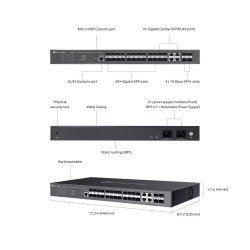 TP-Link SG3428XF сетевой коммутатор