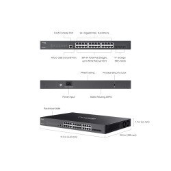 TP-Link SG3428XMP сетевой PoE-коммутатор