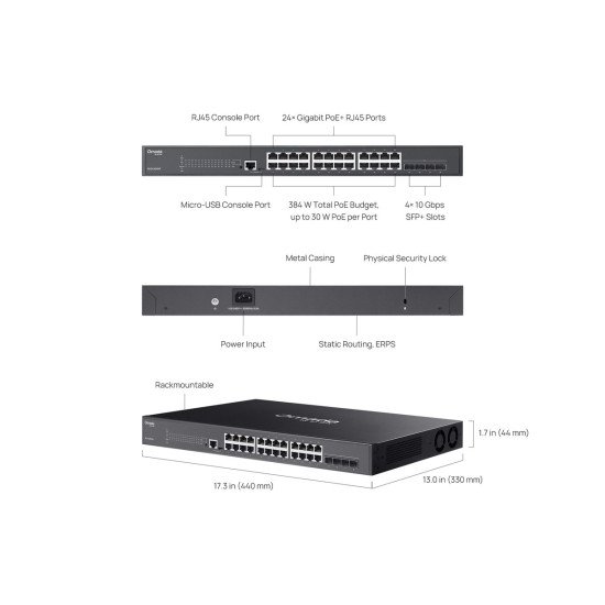 TP-Link SG3428XMP сетевой PoE-коммутатор