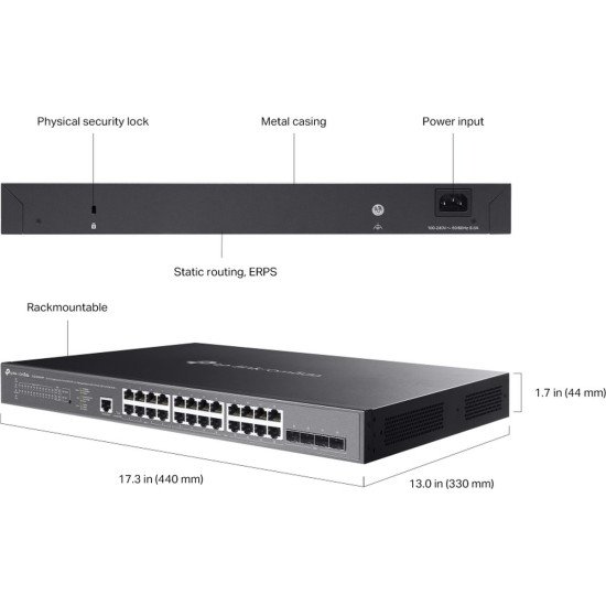 TP-Link SG3428XMPP сетевой PoE-коммутатор