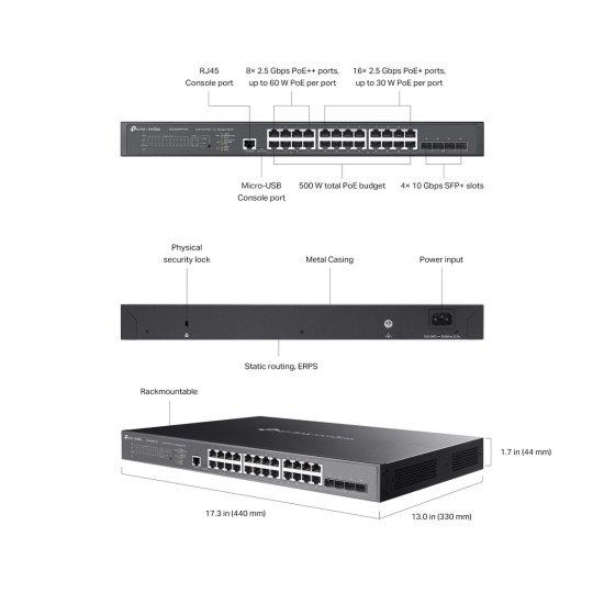 TP-Link SG3428XPP-M2 сетевой PoE-коммутатор