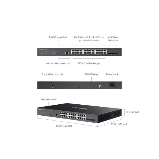 TP-Link SG3428XPP-M2 сетевой PoE-коммутатор