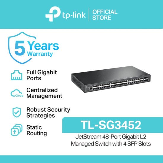 TP-Link SG3452 сетевой коммутатор TP-Link SG3452 сетевой коммутатор