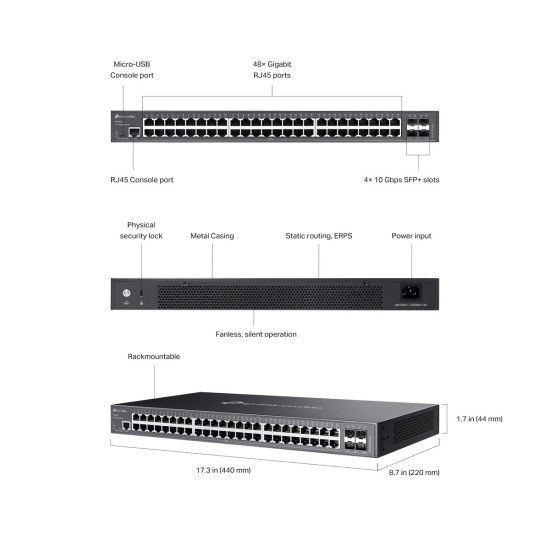 TP-Link SG3452X сетевой коммутатор