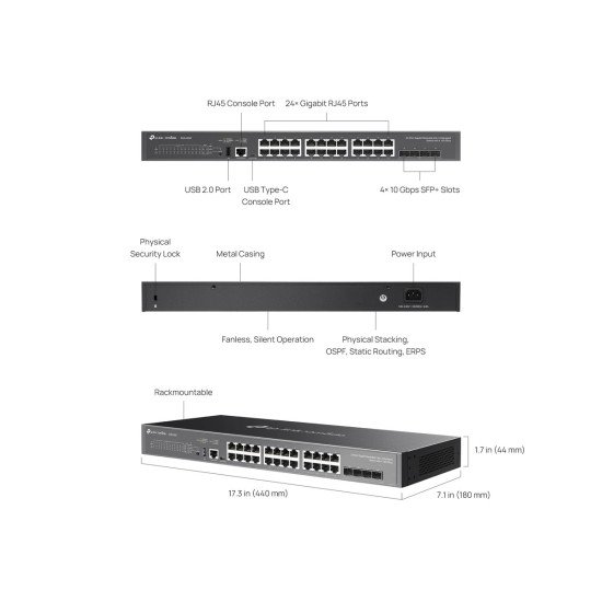 TP-Link SG5428X управляемый сетевой коммутатор L3