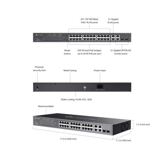 TP-Link SL2428P сетевой PoE-коммутатор