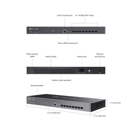 TP-Link SX3008F сетевой коммутатор