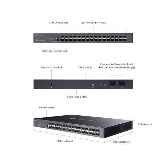 TP-Link SX3032F сетевой коммутатор