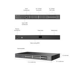 TP-Link SX3832 сетевой коммутатор