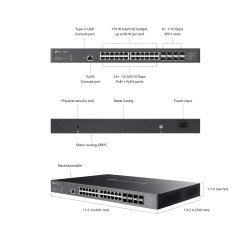 TP-Link SX3832 сетевой коммутатор