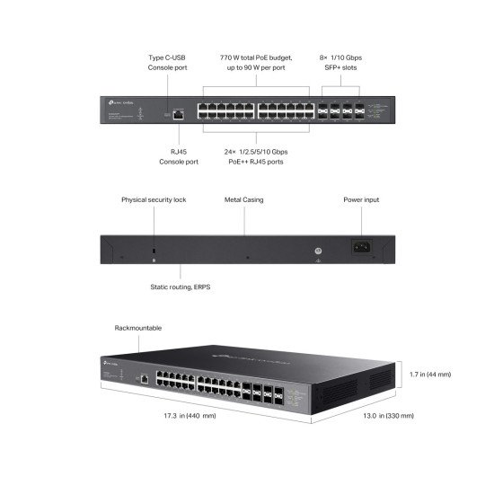 TP-Link SX3832 сетевой коммутатор
