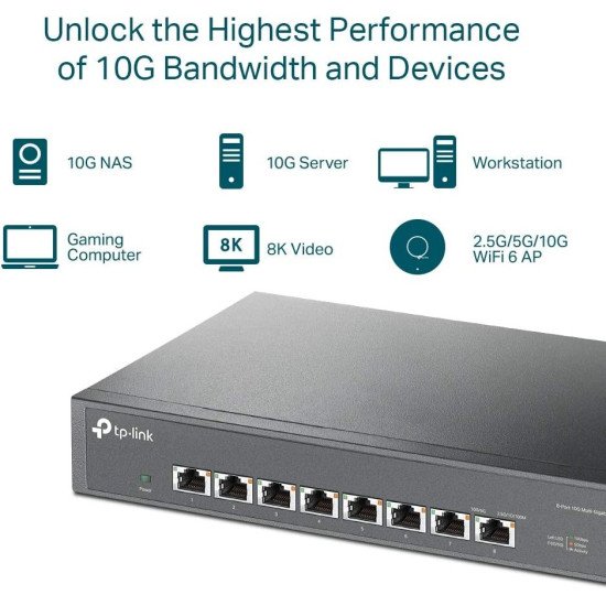 TP-Link TL-SX1008 сетевой коммутатор