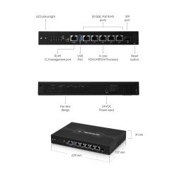 Маршрутизатор Ubiquiti EdgeRouter 6-Port with PoE