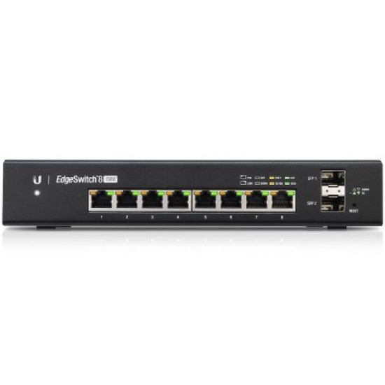 Сетевой Коммутатор Ubiquiti EdgeSwitch 8 порта 150 Вт