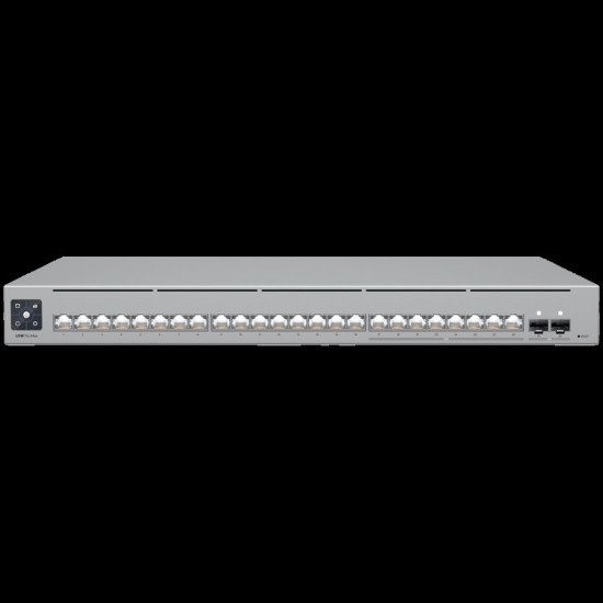 Ubiquiti USW-PRO-MAX-24-EU 24-port, Layer 3 Etherlighting switch with 2.5 GbE, 8x 2.5 GbE RJ45 ports, 16x GbE RJ45 ports, 2x 10G SFP+ ports
