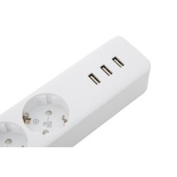 Удлинитель Xiaomi Mi Power Strip (3 розетки+3 USB, белый) Удлинитель Xiaomi Mi Power Strip (3 розетки+3 USB, белый)