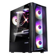 Zalman Компьютерный Корпус N4 REV.1 с БП ZM700-TXII Mid Tower 1xUSB2.0 2xUSB3.0 3x140mm 3x120mm RGB TG black