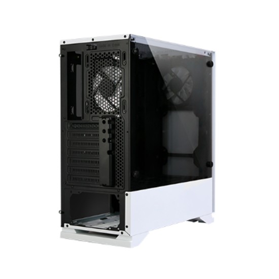 Zalman Компьютерный Корпус S5 Mid Tower 1x120мм 1x120мм RGB стекло (боковая панель) белый