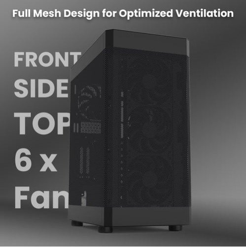 Zalman i4 ATX Mid-Tower PC Case Black
